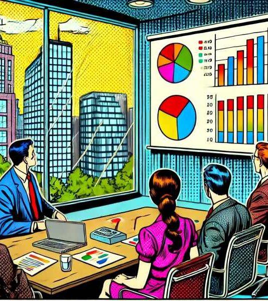 Management sichtet Comviira Statistiken